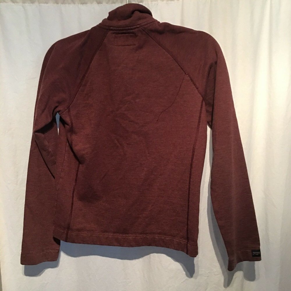 Jansport Womens Jrs 1/2 Zip Hoodie Sz S Burgundy